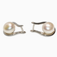 Silver Smooth Pearl Asian Earring