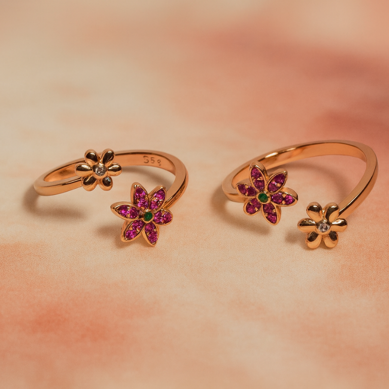 Rose Gold Daisy Toe Ring