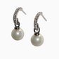 Silver Classy Earrings with Pearl Drop