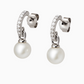 Silver Classy Earrings with Pearl Drop