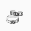 Silver Luxe Sunflower Toe Ring