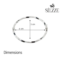 Silver Rope Twist Bracelet For Her