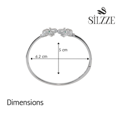 Silver Royal Elephant  Bracelet For Her