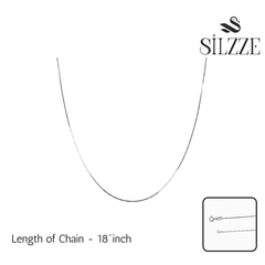 Silver Diamond Cut Cobra Chain For Her