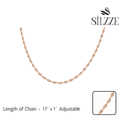 Rose Gold Twisted Curb Chain For Her
