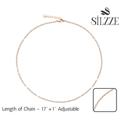 Rose Gold Dainty Tennis Chain For Her