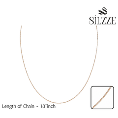 Silver Premium rose gold Delicate Two tone Snake chain for her