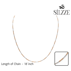 Rose Gold Two-Tone Dainty Snake Chain For Her