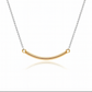 Silver Golden Arc Chain pendant