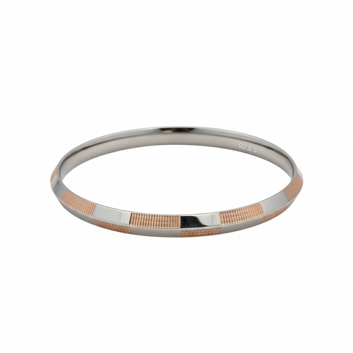 The 'Modern Edge' 925 Silver Gents Kada