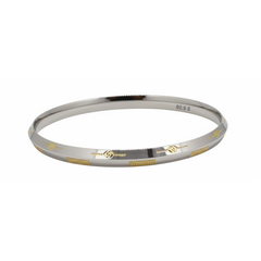 Silver Royal heritage Men's Bracelet in gold polish