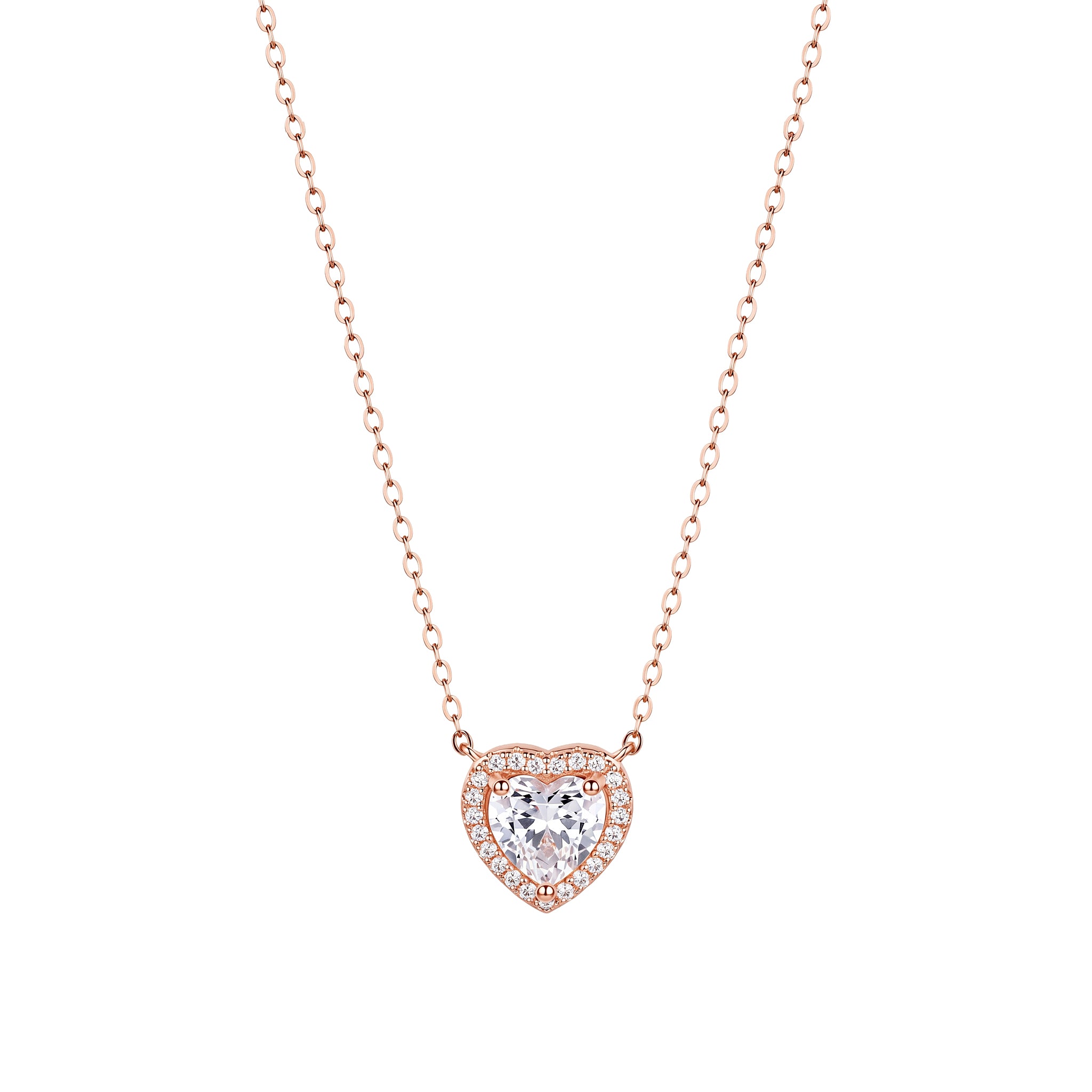 Rose Gold Fall in Love Pendant