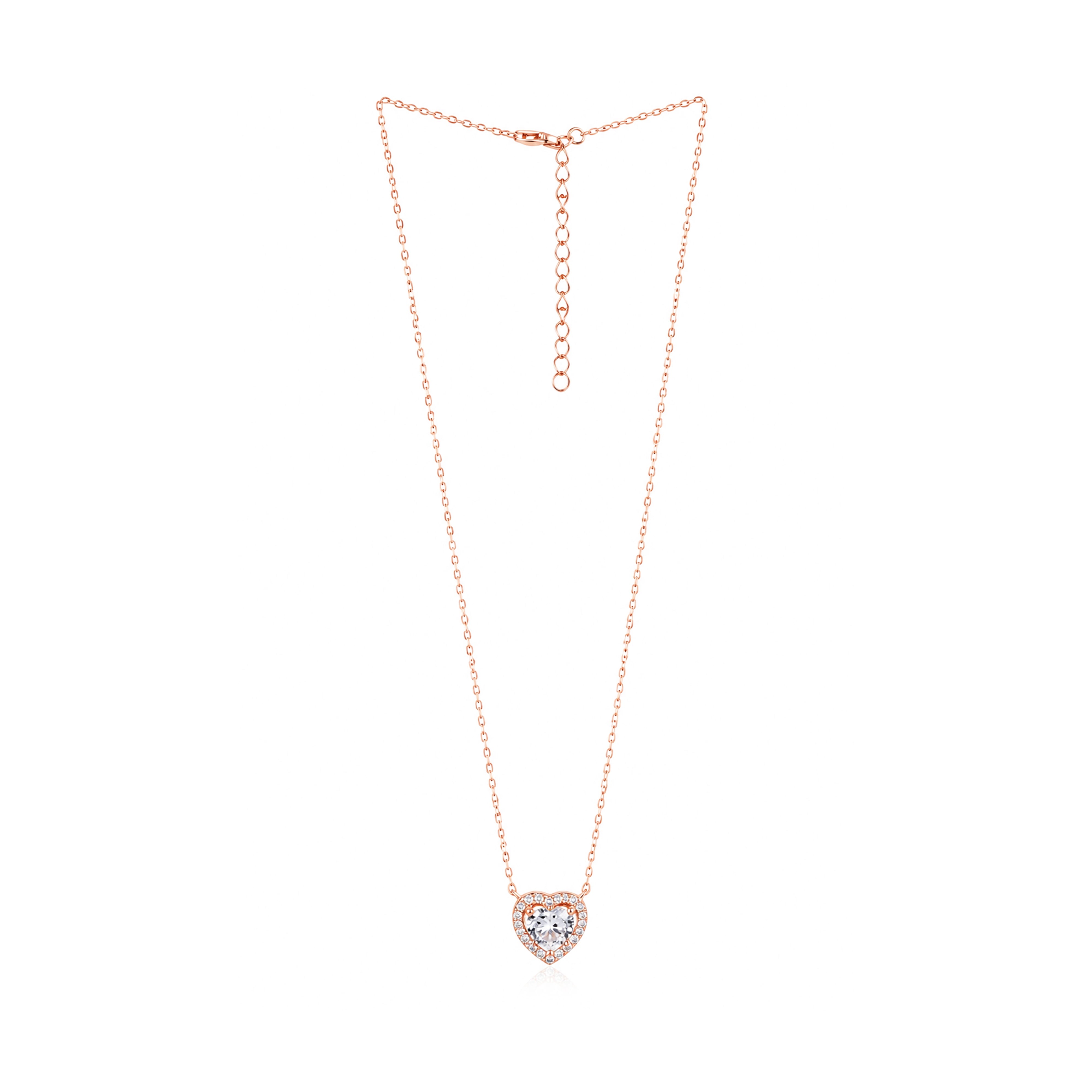 Rose Gold Fall in Love Pendant