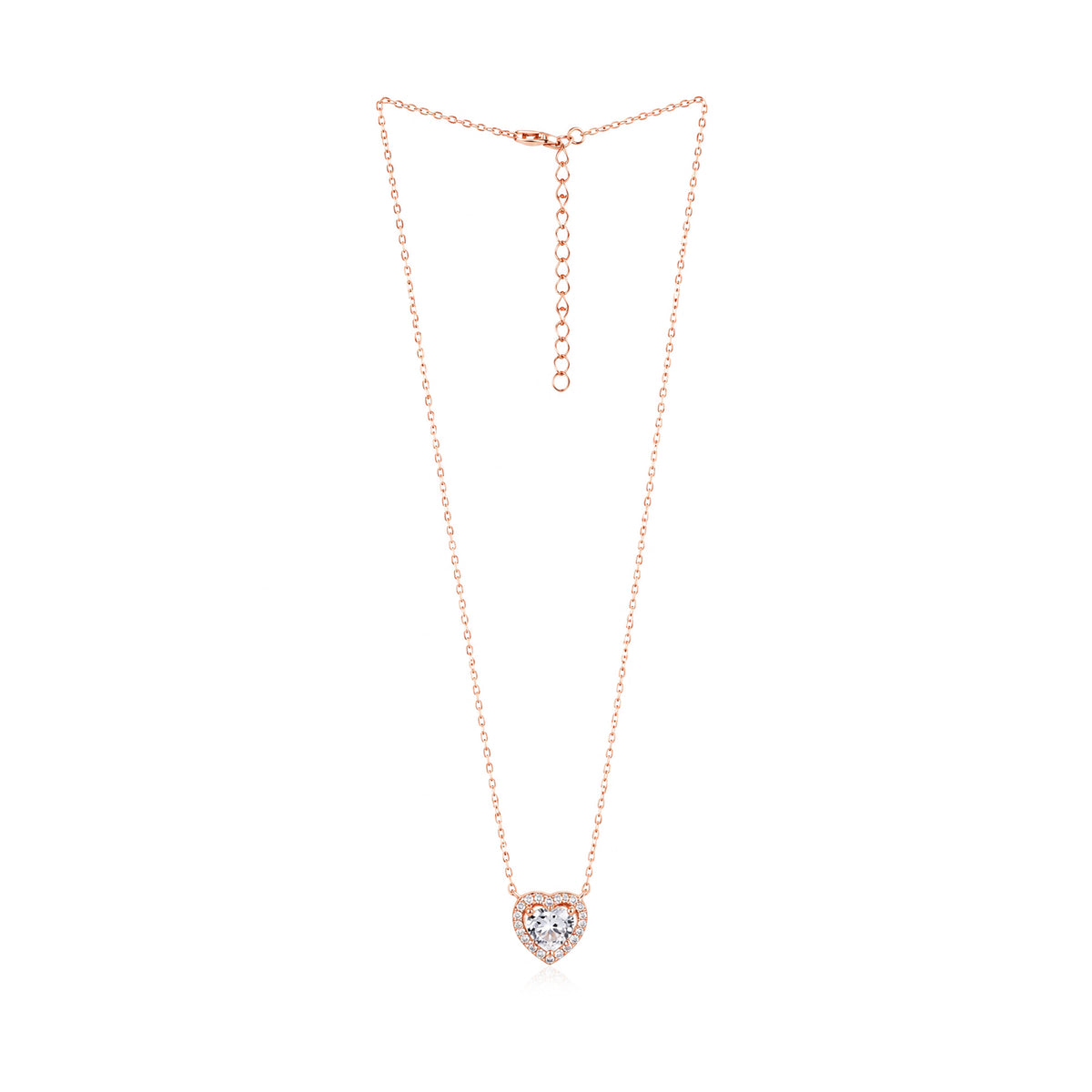 Rose Gold Fall in Love Pendant