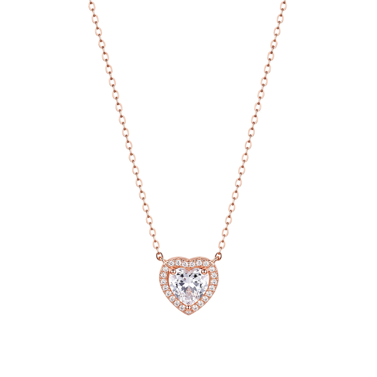 Rose Gold Fall in Love Pendant