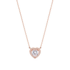 Rose Gold Fall in Love Pendant
