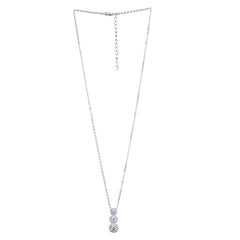 Silver Trinity Halo Pendant