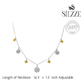 Silver Sparkling Yellow stone Winter Princess necklace