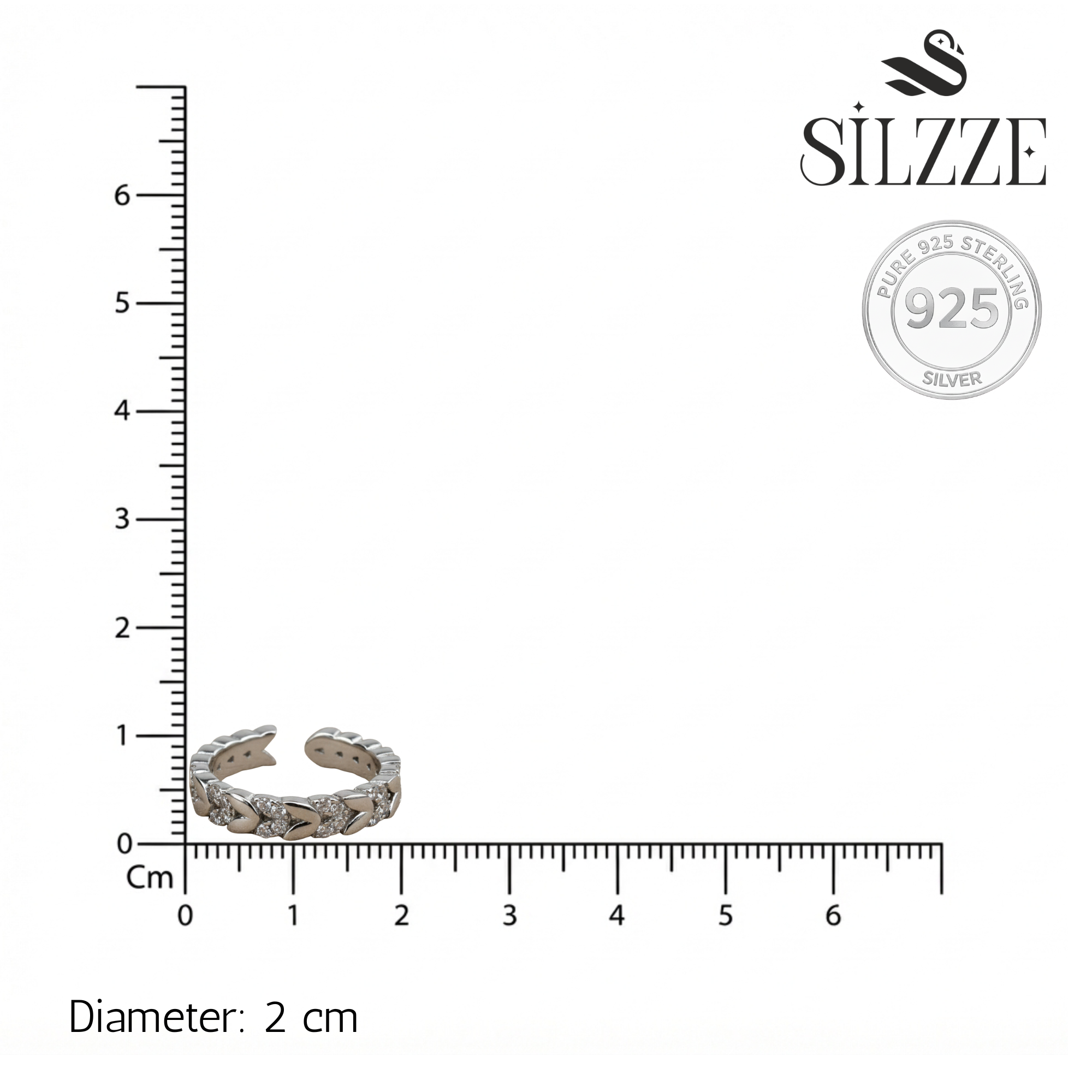 Silver Cosmos Halo Ring