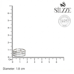 Silver Classic Trinity ring For Her