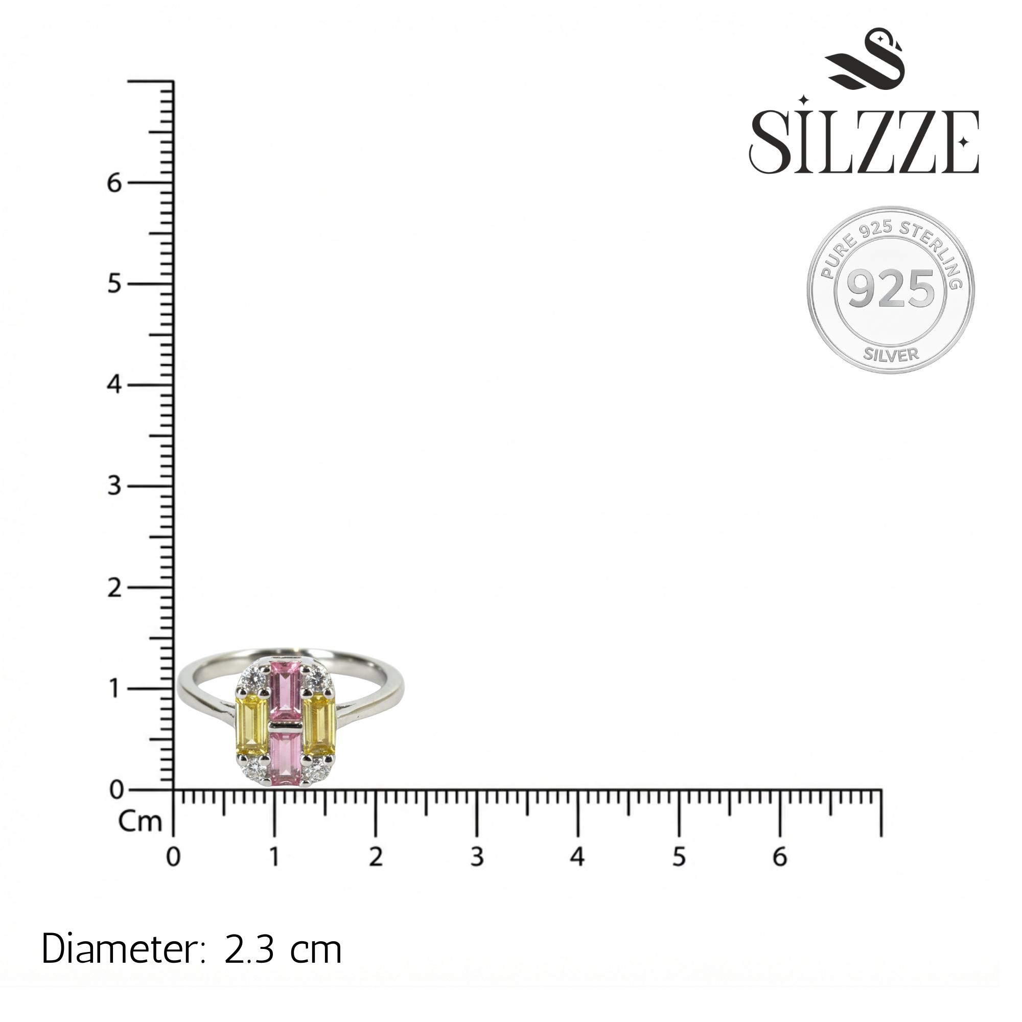 Silver Pastel Peony Ring For Her