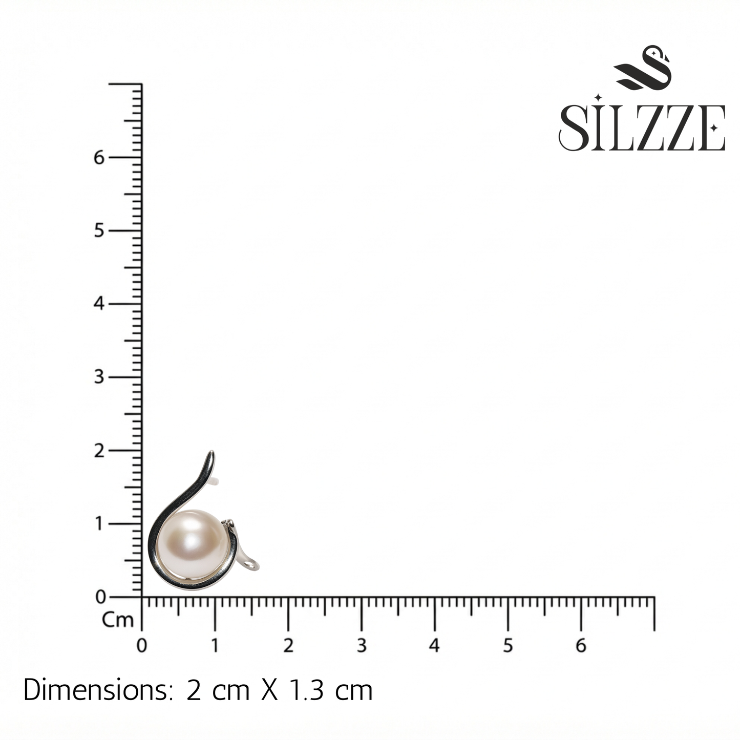 Silver Smooth Pearl Asian Earring