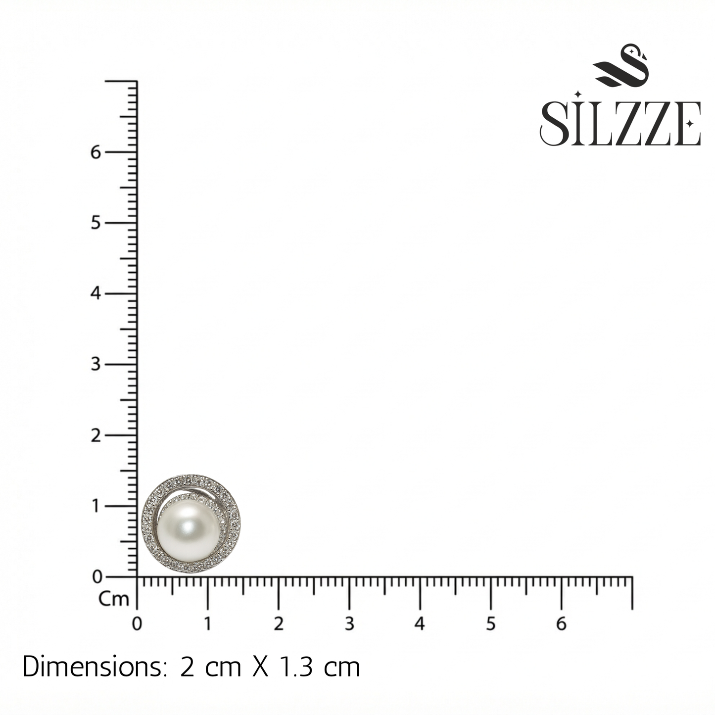 Silver Stylish Pearl studs Earring for Her