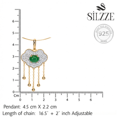 Silver Golden Fortune cloud Charms Pendant