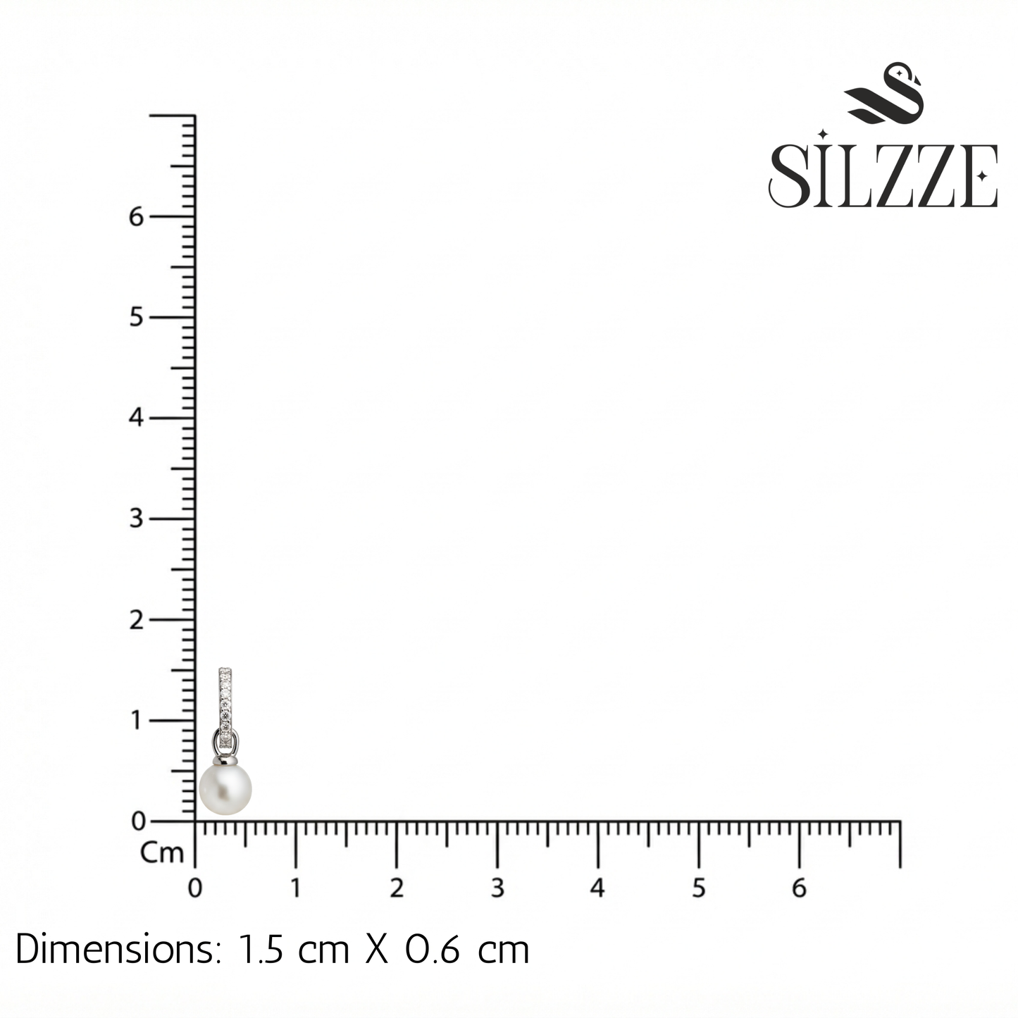 Silver Classy Earrings with Pearl Drop