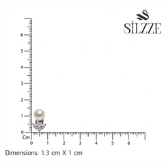 Silver Luminous Pearl Earrings