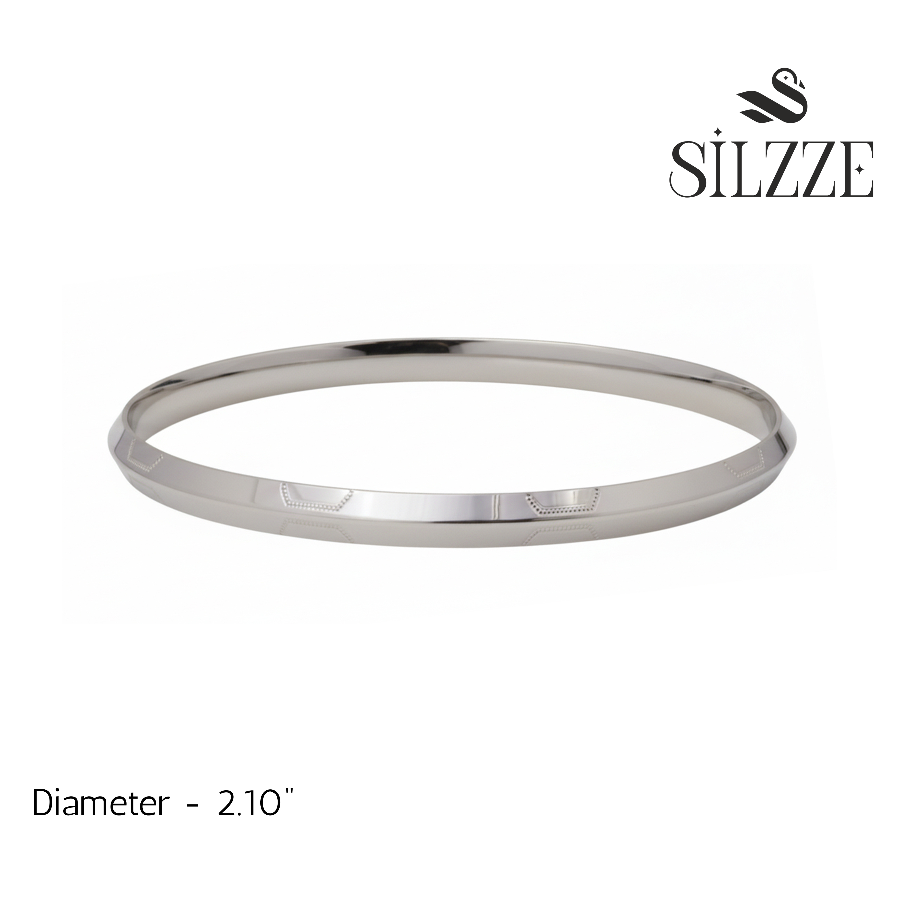 Silver Classic Mirror polish Mens Bracelet ( kada ) for him