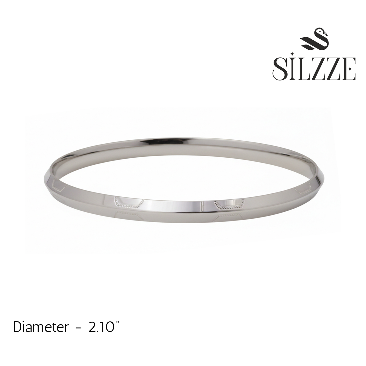 Silver Classic Mirror polish Mens Bracelet ( kada ) for him