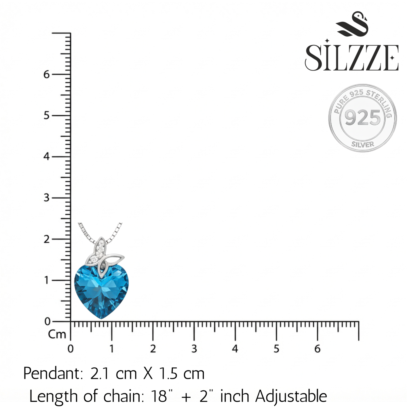 Silver Freedom & Love Butterfly Pendant