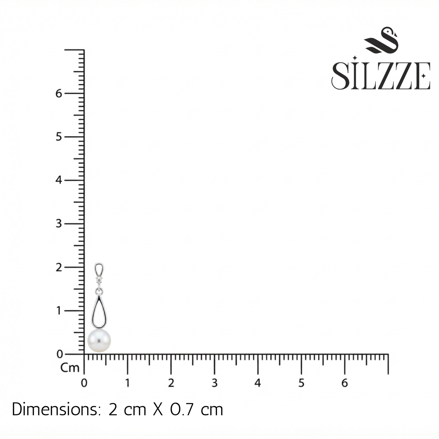 Silver Morning Dew Pearl Earring