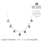 Silver Sparkling Citrine and Halo Drop Necklace
