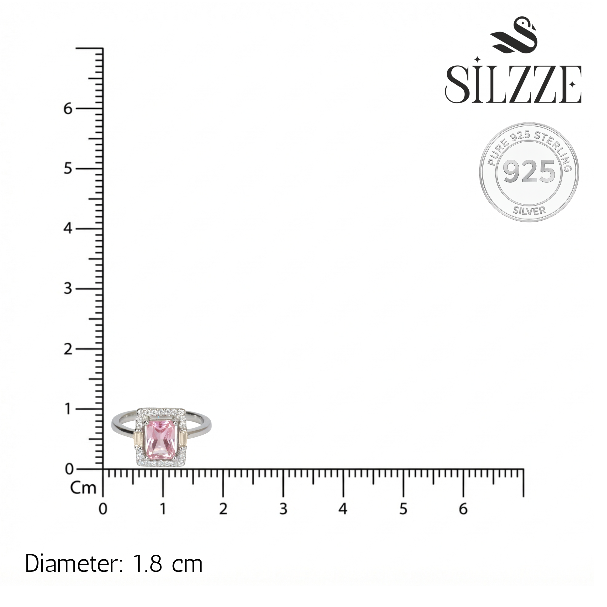  Silver Radiant Hibiscus Ring For Her