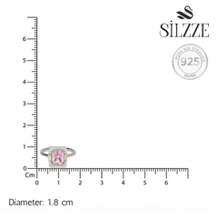  Silver Radiant Hibiscus Ring For Her