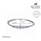 Silver Glittering garland bangle Bracelet for her