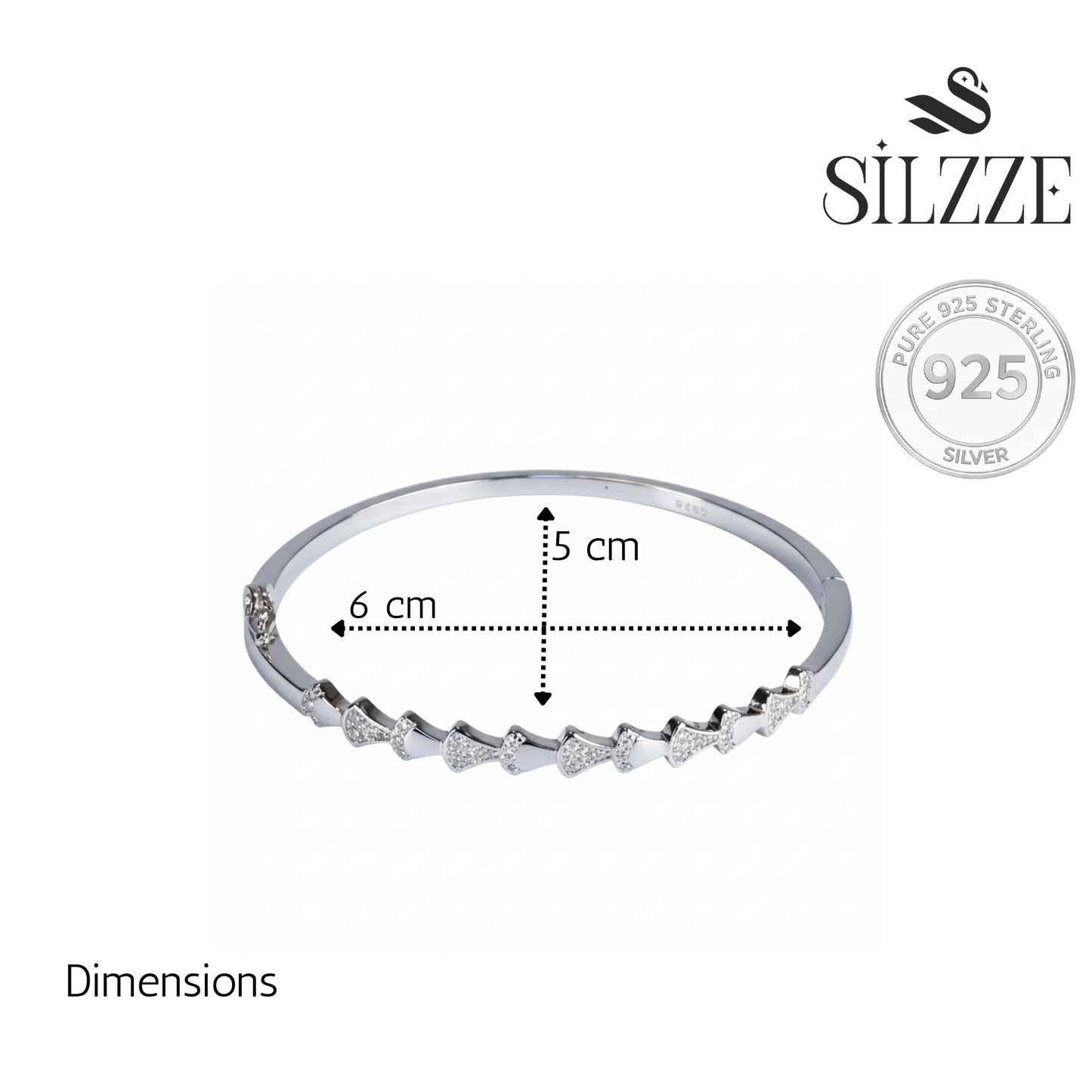 Silver Serpentine Style Bracelet for her