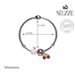 Silver Sweet Treats Charms Openable Bracelet for her
