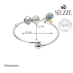 Silver Mouse & Nautical Charm Bracelet For Her