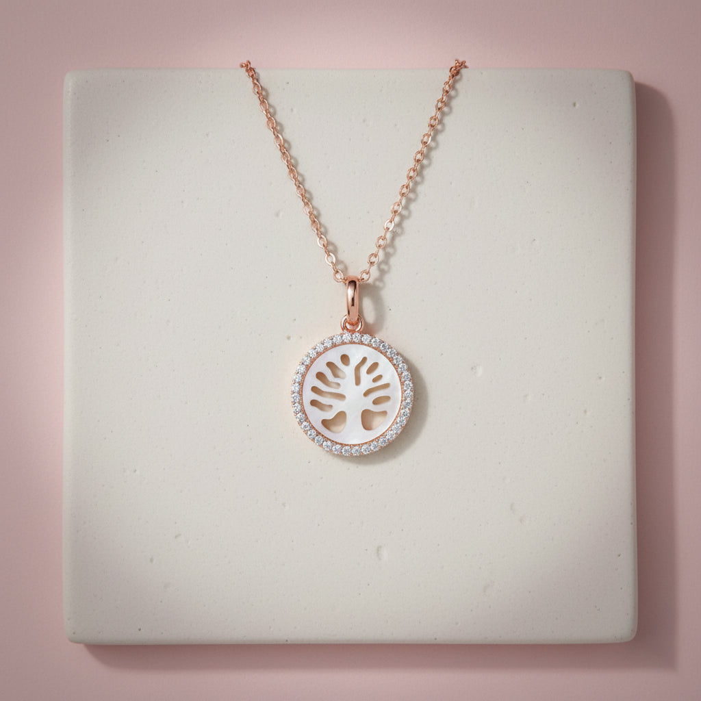 Rose Gold Tree of Life Pendant