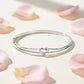 Silver Heart-in-Heart Bracelet for her