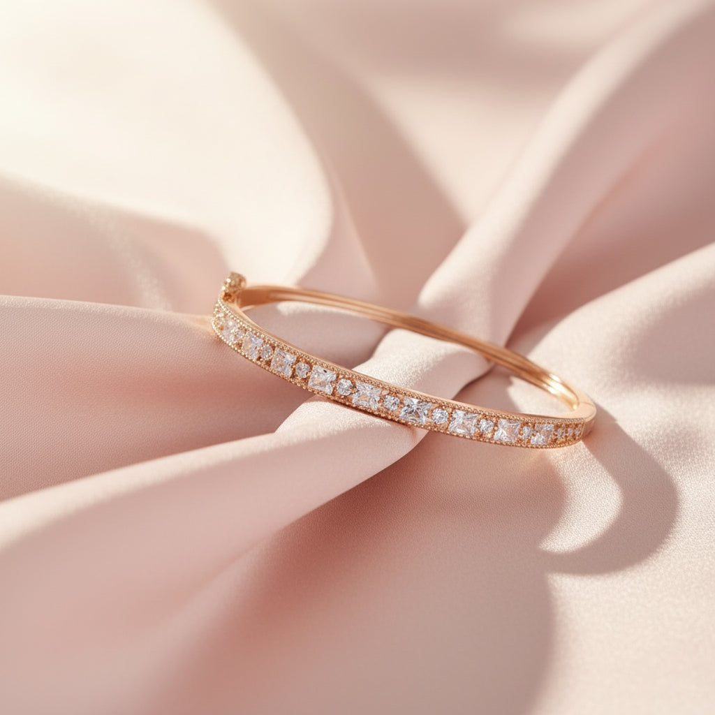 Rose gold Shimmering Diamond Fancy bracelet