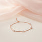 Rose gold Diamond (CZ) Dangler Bracelet