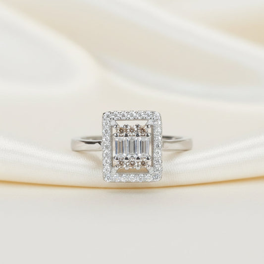 Silver Daisy Intricate Timeless Ring For Her