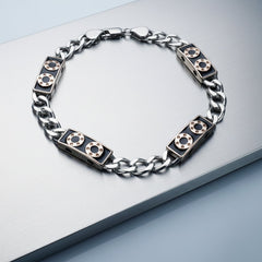 Silver Midnight Chain Bracelet for Him