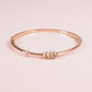 Rose gold Spring locked minimalist bracelet For her