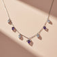 Silver Dazzling Blue Necklace
