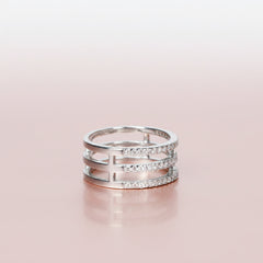 Silver Classic Trinity ring For Her
